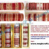 Indian Ladies Wear Metal Bangles - Bollywood Style Metal Bangles - Party Wear Metal Bangle thumbnail-2