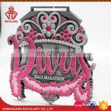 Antique Copper Zinc Alloy Custom Medal With Grosgrain Ribbon thumbnail-4