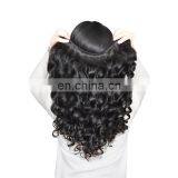 Raw human hair loose wave hair bundles with closure