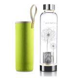 Glass Water Bottle With Tea Filter 500ml With Sleeve thumbnail-2