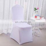Hotel Polyester Fabric Stretch Elastic Universal White Spandex Wedding Chair Covers for Weddings Party Banquet thumbnail-2