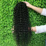 KHH Wholsale Natural Black Mink Brazilian Human Hair Wrap Around Ponytail ,Wholesale Human Hair Drawstring Ponytail thumbnail-2