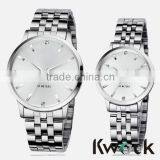 Newest Couple Lovers' Leatheroid Band Quartz Romantic Wrist Watches Men's Women's thumbnail-2