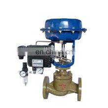 Modulating 4-20mA Control Valve Cast Steel ANSI Flange 150LB Pneumatic Control Valve Spring Returned thumbnail-2