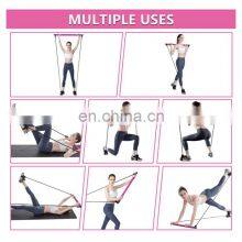 Multi-Functional Gym Black Yoga Pilates Stick Bar Adjustable Pilates Resistance Band Bar thumbnail-2