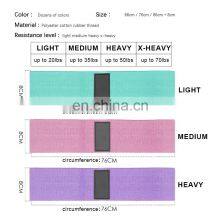 Wholesale Custom Logo Fabric Booty Bands Hip for Thigh Fitness Elastic Workout Bands Resistance thumbnail-2