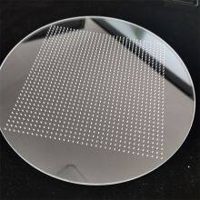 High Quality Custom Transparent Quartz Plate Quartz Disc With 0.1mm Holes thumbnail-4