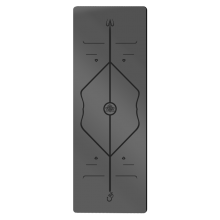 National Standard Rubber Yoga Mat Black Gray YiShengNuo thumbnail-2