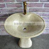 Hand Made Natural Granite Bathroom Stone Sink Design thumbnail-3