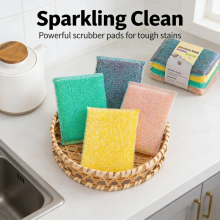 Reusable & Effective Cleaning Sponges, Multi-Purpose Scrub Cloths for Kitchen Bathroom thumbnail-1