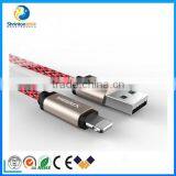 High Quality Remax 1M Nylon Braided USB Cable Fast Charging Sync Data Cable for IPhone5/5s/6/6s thumbnail-3