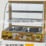 Curved Glass Warming Showcase