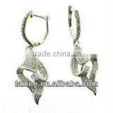 Micro Pave 925 Silver Earring With CZ thumbnail-2