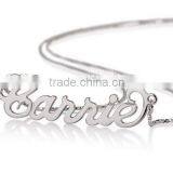 2016 Newest Fashionable 925 Sterling Silver Monogram Necklace 18k Rose Gold Plated Any Name Necklaces thumbnail-3