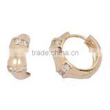 Earring, Fashion Gold Jewelry Square Crystal Zircon Setting Brass Earring, Earring Jewelry Wholesale P9382 thumbnail-3