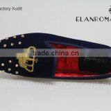 Slip-on Rivet and Embroidery Men Loafers Shoes Flat Velvet Loafer for Men Quality Choice Most Popular thumbnail-6