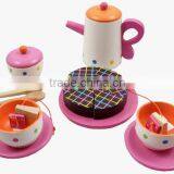 Wooden Tea Set Toys Tea Play Set Toys Tea Set Play Toys for Children thumbnail-3