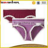 2pcs Set Custom Soft Comfort Cheap Cotton Lace New Model Lady Panties thumbnail-3