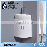 Chinese Corner Bathroom Vanity Cabinet White thumbnail-1