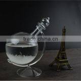 Tellurion Shape Glass Storm With Glass Stand for Gift