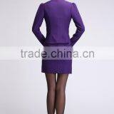 2015 New Purple Short Skirt Suits for Women thumbnail-5