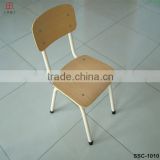 Cheap Metal Frame Wood Panel School Furniture Student Chair