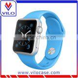 Fashion Green Silicone Watch Band for Apple Watch, Silicone Watch Strap Supplier's Choice thumbnail-3