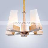 Wood pendant light, oak wood lighting, modern pendant light