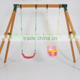 2014 new outdoor wood swing set A