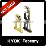 KYOK Heavy Duty Steel Double Drapery Curtain Rod Bracket,Curve Curtain Rod Accessories for 25 & 28mm Rods