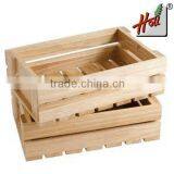 Personalized pine wood gift box with lid HCGB8031                        
                                                Quality Choice