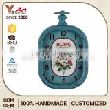 Samples Are Available Interior Home Decoration Iron Wall Home Interior Decorative Clock With Big Numbers