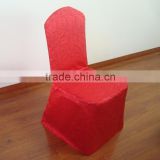 Jacquard polyester banquet chair cover for wedding