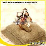 New Design Finger Crystal Chandelier Ring, Crystal Napkin Rings thumbnail-4