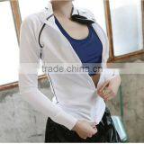 Sublimation Custom Full Zip Compression Hoodies, Sexy Sports Hoodies for Women thumbnail-1