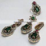 Path Of Love !! Victorian Multi Colour 925 Sterling Silver 4 Pieces Set, Online Silver Jewelry, Silver Jewelry 925 thumbnail-3