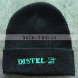 DISTEL Irwin Knitted Hat Single Turnup Hat With Embroidery thumbnail-1