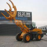 SZM High Dumping Height Wheel Loader With Wood Fork thumbnail-1