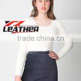 Sexy Leather Mini Skirt Mature Woman Faux Leather Skirt thumbnail-1