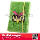 Embroidered Bird Customized Fluffy Plush Notebook