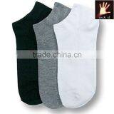Men Crew Ankle Sports Socks Black White Gray
