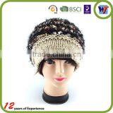 Pom Pom Baggy Knitted Beanie,custom Knitted Cuff Beanie Hat,knit Hat With Ball Top thumbnail-1