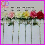 Wholesale Single Stem 6 Colors Available Fake English Peony Flower thumbnail-1