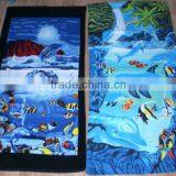 Velour 100% Cotton Reactive Printed Beach Towel for Wholesale thumbnail-2