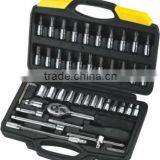 Industrial Grade Socket Set 46 Pcs 1/4" Chrome Vanadium Screwdriver thumbnail-1