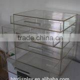 Clear Acrylic 4 Tier Plastic Storage Drawer Multi-drawer