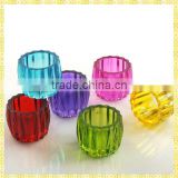 Wholesale Crystal Cut Glass Candle Holder For Party Decoration