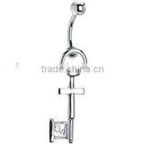 Popular Key Dangle Stainless Steel Belly Ring Body Jewelry