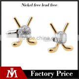 Customized Two Tone Novelty Fashion Jewelry Brass Cufflinks thumbnail-1