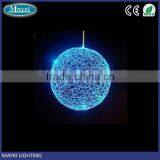 Mini One Ball Fiber Optic Sphere Light Chandelier thumbnail-4